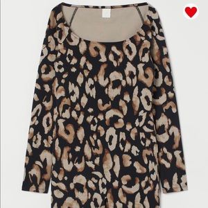 Black Leopard Print Unitard